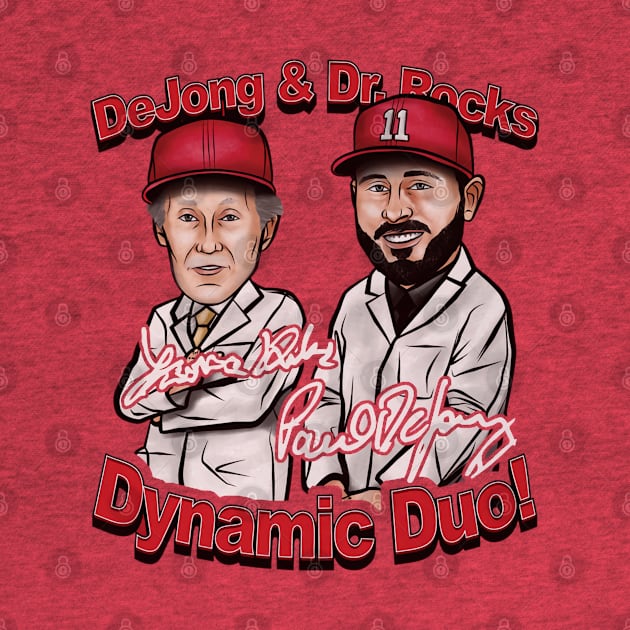 Paul DeJong & Dr. Rocks St. Louis Cartoon by ganisfarhan